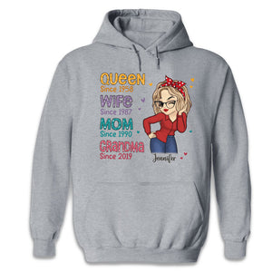 Best Nana Since - Family Personalized Custom Unisex T-shirt, Hoodie, Sweatshirt - Mother's Day, Birthday Gift For Mom, Grandma