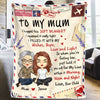 You Will Feel My Love Within It - Family Personalized Custom Blanket - Mother's Day, Birthday Gift For Mom From Daughter