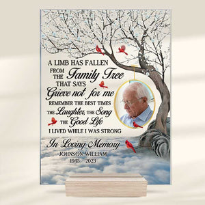 Custom Photo Remember The Best Times - Memorial Personalized Custom Rectangle Shaped Acrylic Plaque - Sympathy Gift, Gift For Family Members