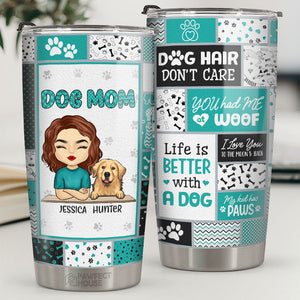 You Had Me At Woof - Dog Personalized Custom Tumbler -  Mother's Day, Birthday Gift For Pet Owners, Pet Lovers