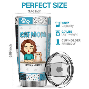 You Had Me At Meow - Cat Personalized Custom Tumbler -  Mother's Day, Birthday Gift For Pet Owners, Pet Lovers