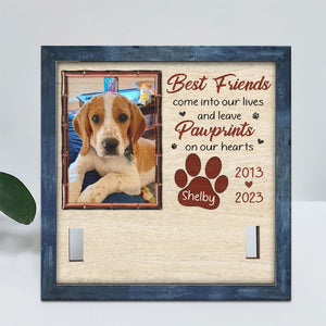 9x9in Dog Memorial Picture Frame, Personalized Custom Pet Loss Sign, Collar Frame - Sympathy Gift, Pet Memorial Gifts, Dog Memorial Gifts For Loss Of Dog, Pet Loss Gifts