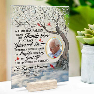 Custom Photo Remember The Best Times - Memorial Personalized Custom Rectangle Shaped Acrylic Plaque - Sympathy Gift, Gift For Family Members