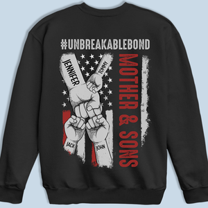 Our Unbreakablebond Relationship - Family Personalized Custom Unisex Back Printed T-shirt, Hoodie, Sweatshirt - Birthday Gift For Mom