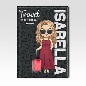 To Travel Is To Live - Travel Personalized Custom Passport Cover, Passport Holder - Gift For Travel Lovers