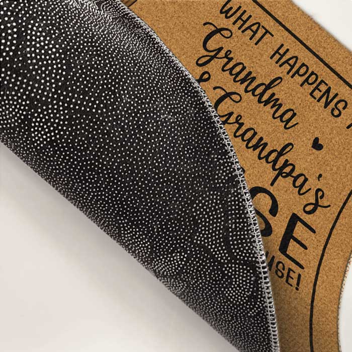 No Place Like Grandma & Grandpa's House - Family Personalized Custom Decorative Mat - Gift For Family Members