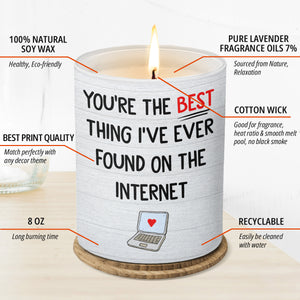 You Are The Best Thing - Couple Smokeless Scented Candle - Gift For Husband Wife, Anniversary