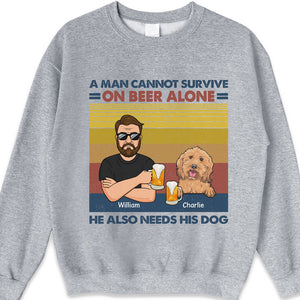 We Can't Survive Alone, We Need Dogs - Dog Personalized Custom Unisex T-shirt, Hoodie, Sweatshirt - Gift For Pet Owners, Pet Lovers