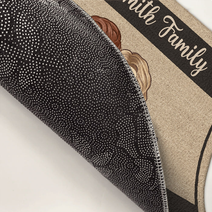These Cool Kids & Furry Pets Mean The World To Us - Family Personalized Custom Decorative Mat - Gift For Couples, Pet Owners, Pet Lovers