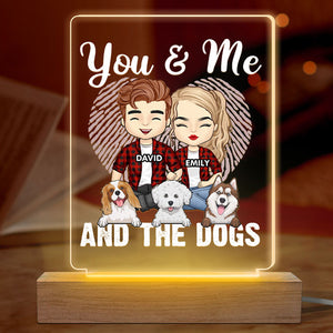 You, Me & Our Fur Babies - Dog & Cat Personalized Custom 3D LED Light - Gift For Pet Owners, Pet Lovers