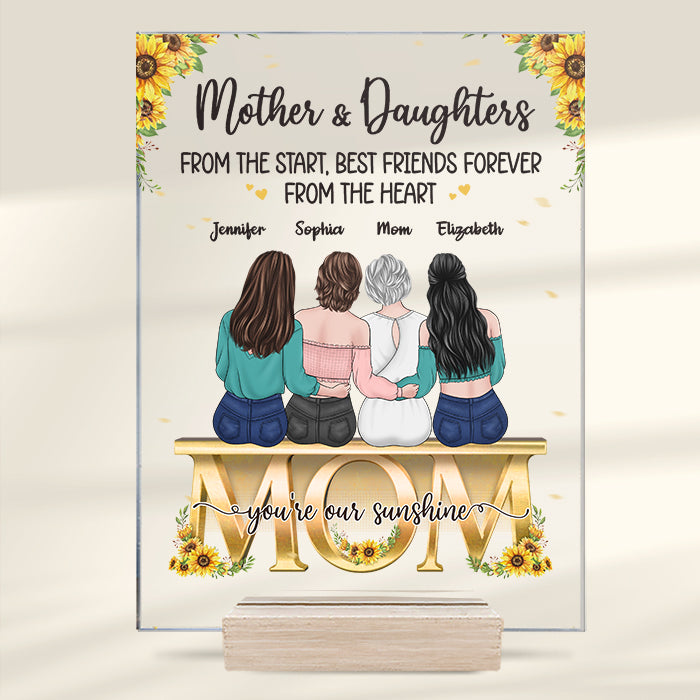 Mother And Daughters - Best Friends Forever From The Heart - Personalized  Acrylic Plaque - Mother's Day, Loving, Birthday Gift For Mothers, Mama