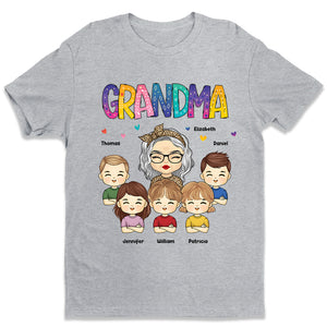 Grandma Life Is The Best Life - Family Personalized Custom Unisex T-shirt, Hoodie, Sweatshirt - Mother's Day, Birthday Gift For Grandma