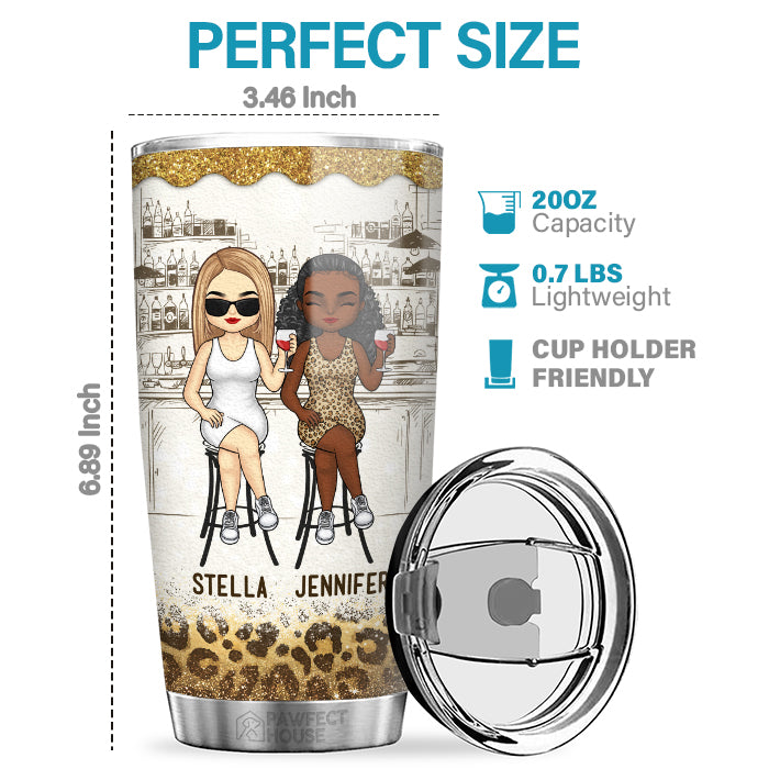 You’re The She To My Nanigans - Bestie Personalized Custom Tumbler - Gift For Best Friends, BFF, Sisters