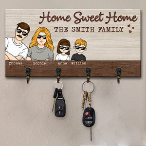 To Our Sweet Home - Family Personalized Custom Key Hanger, Key Holder - Gift For Family Members