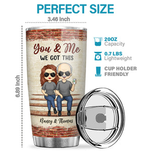 You & Me - Annoying Each Other For Decades & Still Going Strong - Couple Personalized Custom Tumbler - Gift For Husband Wife, Anniversary