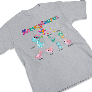 Grandmasaurus & Lil' Cuties - Family Personalized Custom Unisex T-shirt, Hoodie, Sweatshirt - Mother's Day, Birthday Gift For Mom, Grandma