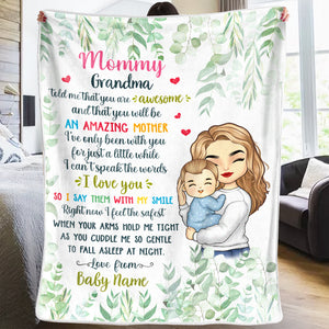 You'll Be An Amazing Mother - Family Personalized Custom Baby Blanket - Baby Shower Gift, Gift For First Mom
