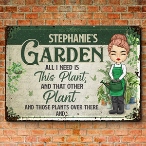 This Princess Wears Boots - Garden Personalized Custom Home Decor Metal Sign - House Warming Gift For Gardening Lovers