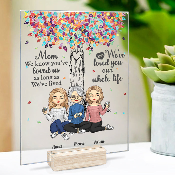 To Us You Are The World - Family Personalized Custom Acrylic Plaque - Mother's Day, Birthday Gift For Mom
