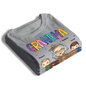 Grandma Life Is The Best Life - Family Personalized Custom Unisex T-shirt, Hoodie, Sweatshirt - Mother's Day, Birthday Gift For Grandma