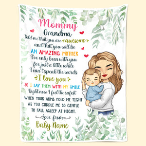 You'll Be An Amazing Mother - Family Personalized Custom Baby Blanket - Baby Shower Gift, Gift For First Mom