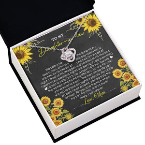 My Dear, You Are Truly The Answer - Family Love Knot Necklace - Gift For Daughter-In-Law