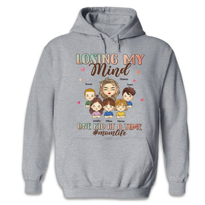 Losing My Mind One Kid At A Time, That's A Pretty Cool Mom Life - Family Personalized Custom Unisex T-shirt, Hoodie, Sweatshirt - Mother's Day, Birthday Gift For Mom