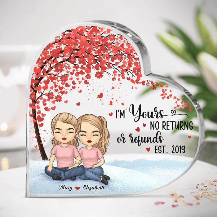 Since We've Been Together - Couple Personalized Custom Heart Shaped Acrylic Plaque - Gift For Husband Wife, Anniversary
