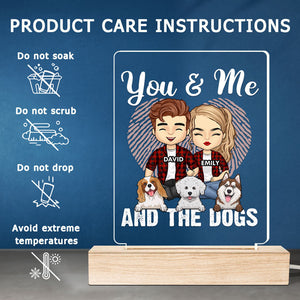 You, Me & Our Fur Babies - Dog & Cat Personalized Custom 3D LED Light - Gift For Pet Owners, Pet Lovers