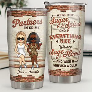 We Are Like A Really Small Gang - Bestie Personalized Custom Tumbler - Gift For Best Friends, BFF, Sisters