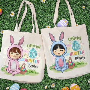 Official Easter Egg Hunter - Family Personalized Custom Tote Bag - Gift For Family Members