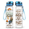 A Girl, Her Dogs & Her Camper - Camping Personalized Custom Water Tracker Bottle - Gift For Camping Lovers, Pet Owners, Pet Lovers