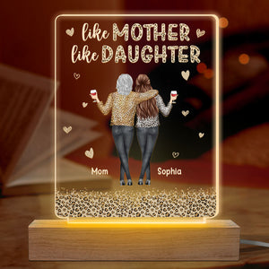 First Our Mother, Forever Our Friend - Family Personalized Custom Rectangle Shaped 3D LED Light - Mother's Day, Birthday Gift For Mom