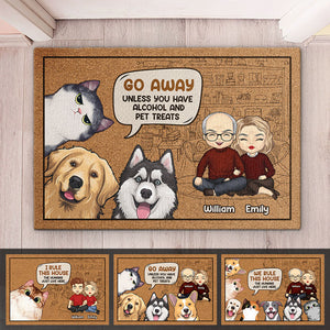 I Rule This House - Dog & Cat Personalized Custom Decorative Mat - Gift For Pet Owners, Pet Lovers