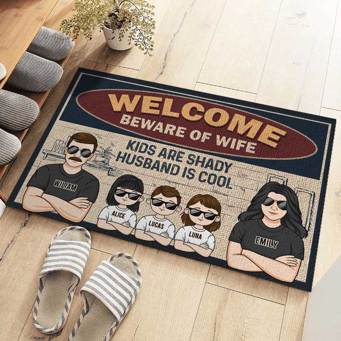 Home Sweet Home - Family Personalized Custom Home Decor Decorative Mat -  Pawfect House ™