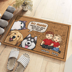 I Rule This House - Dog & Cat Personalized Custom Decorative Mat - Gift For Pet Owners, Pet Lovers