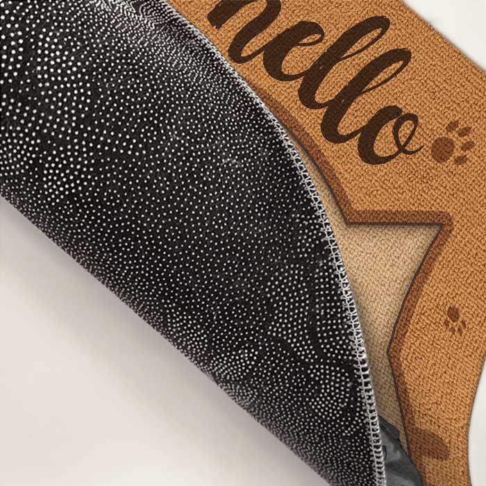 Hello Human, Welcome To Our Home - Cat Personalized Custom Decorative Mat - Gift For Pet Owners, Pet Lovers