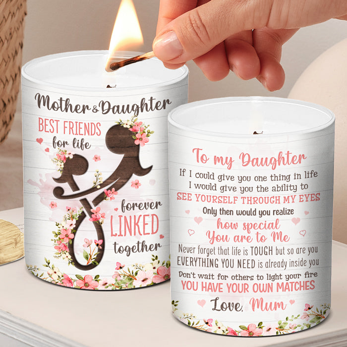 Personalized Mothers Day Candle | Gift for Mom from Daughter