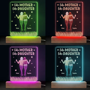 First Our Mother, Forever Our Friend - Family Personalized Custom Rectangle Shaped 3D LED Light - Mother's Day, Birthday Gift For Mom