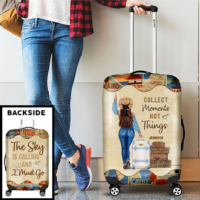 If Not Now Then When - Travel Personalized Custom Luggage Cover - Gift For Traveling Lovers