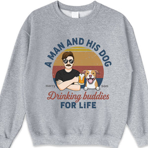 Human & Dogs, Drinking Buddies For Life - Dog Personalized Custom Unisex T-shirt, Hoodie, Sweatshirt - Gift For Pet Owners, Pet Lovers