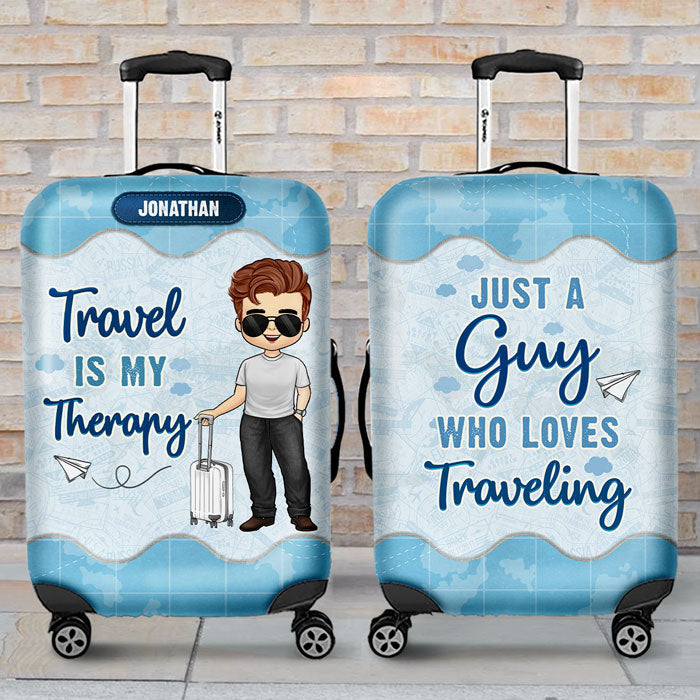 Personalized Custom Luggage Cover - Gift For Traveling Lovers