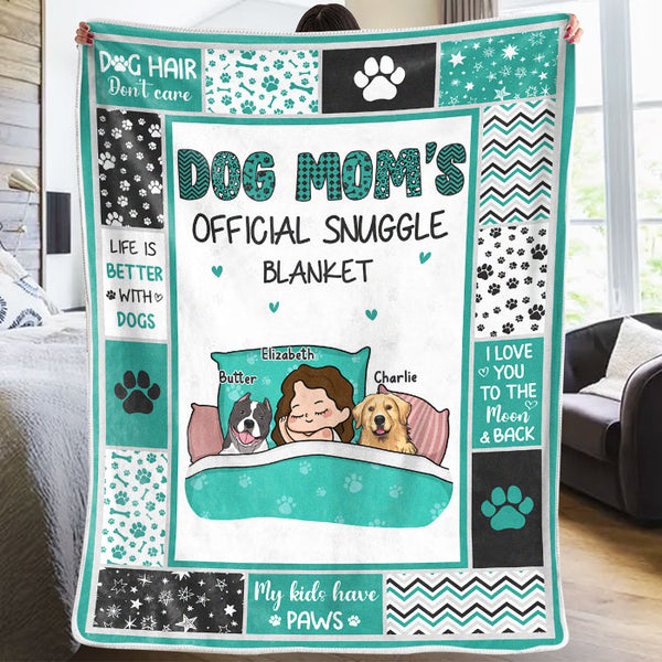 Dog Mom Collage Gift Blanket, Customized Mother's Day Gifts For Dog Moms,  Happy Mother's Day Dog Mom - Best Personalized Gifts for Everyone