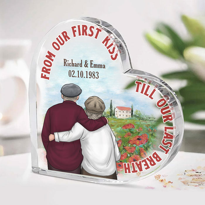 From Our First Kiss, Till Our Last Breath - Couple Personalized Custom ...