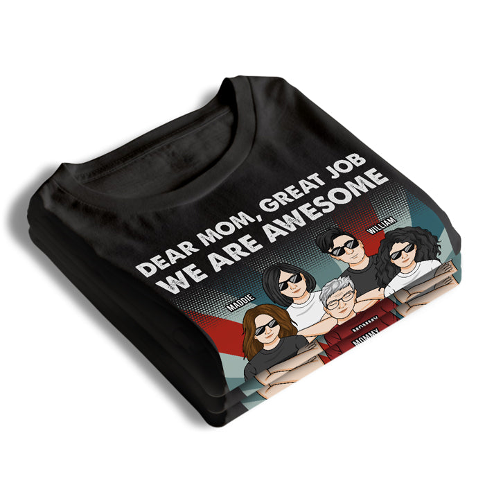 We Are Awesome - Family Personalized Custom Unisex T-shirt, Hoodie, Sweatshirt - Mother's Day, Birthday Gift For Mom