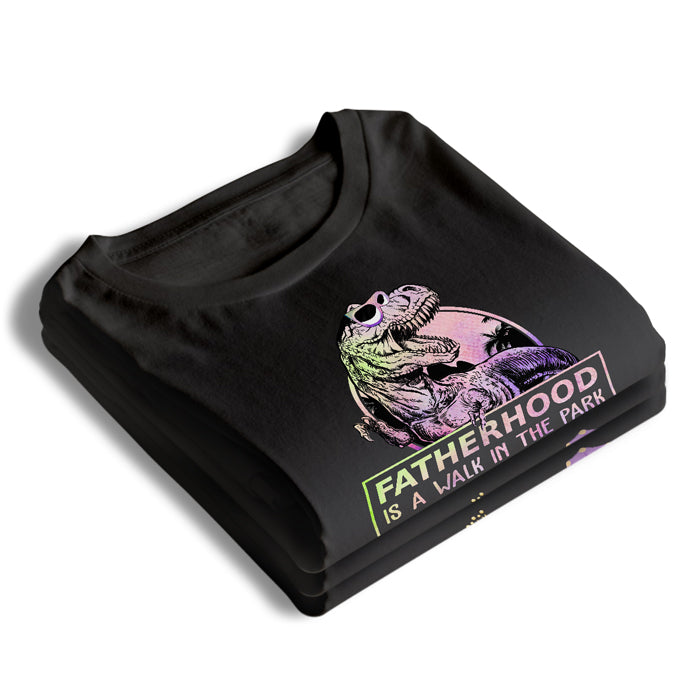 Fatherhood Is A Walk In The Park - Personalized Custom Unisex T-Shirt