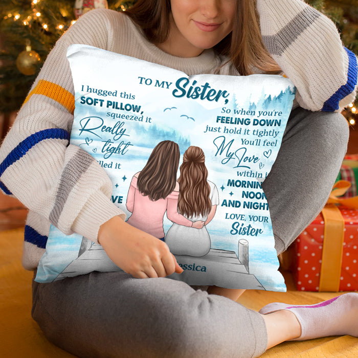 I Fill It With My Hope, Love & Light - Bestie Personalized Custom Pillow - Gift For Best Friends, BFF, Sisters
