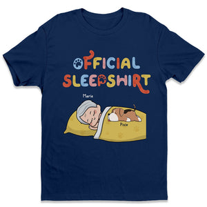 Human & Dog Official Sleepshirt - Dog Personalized Custom Unisex T-shirt, Hoodie, Sweatshirt - Gift For Pet Owners, Pet Lovers