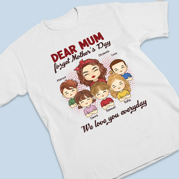 We Love You Everyday - Family Personalized Custom Unisex T-shirt, Hoodie, Sweatshirt - Mother's Day Gift For Mom