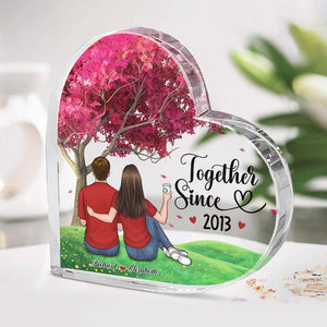 I'm Yours, You're Mine - Couple Personalized Custom Heart Shaped Acrylic Plaque - Gift For Husband Wife, Anniversary